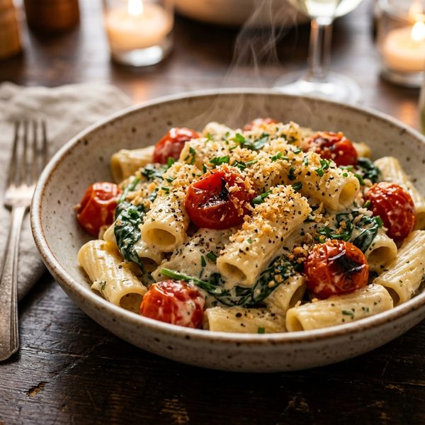 15-Minute Creamy Garlic Boursin Pasta