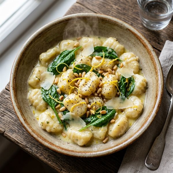 15-Minute Creamy Lemon Ricotta Gnocchi