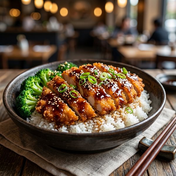 15-Minute Crispy Teriyaki Chicken Cutlet Bowls