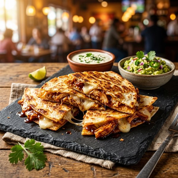 15-Minute Crispy Honey Chipotle Chicken Quesadillas