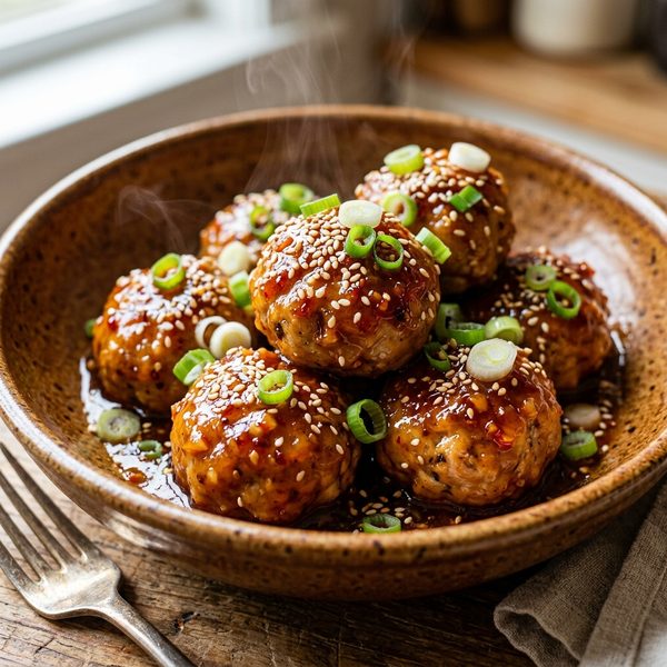 15-Minute Sweet Chili Garlic Chicken Meatballs