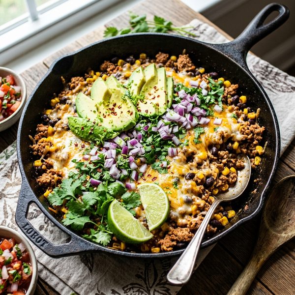 15-Minute Mexican Ground Turkey Taco Skillet